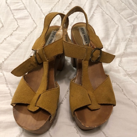 Steve Madden Shoes - Steve Madden Wooden Platform Shoes